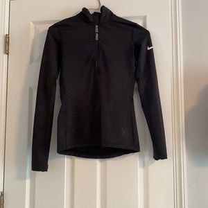 women’s nike pro workout quarter zip